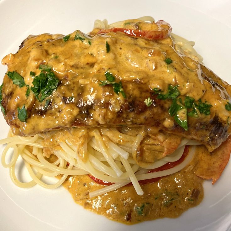 Blackened Salmon Alla Vodka