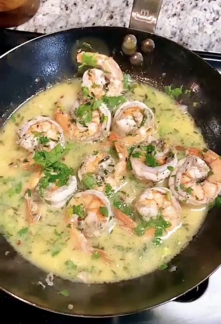 Drunken Jerk Shrimp Scampi