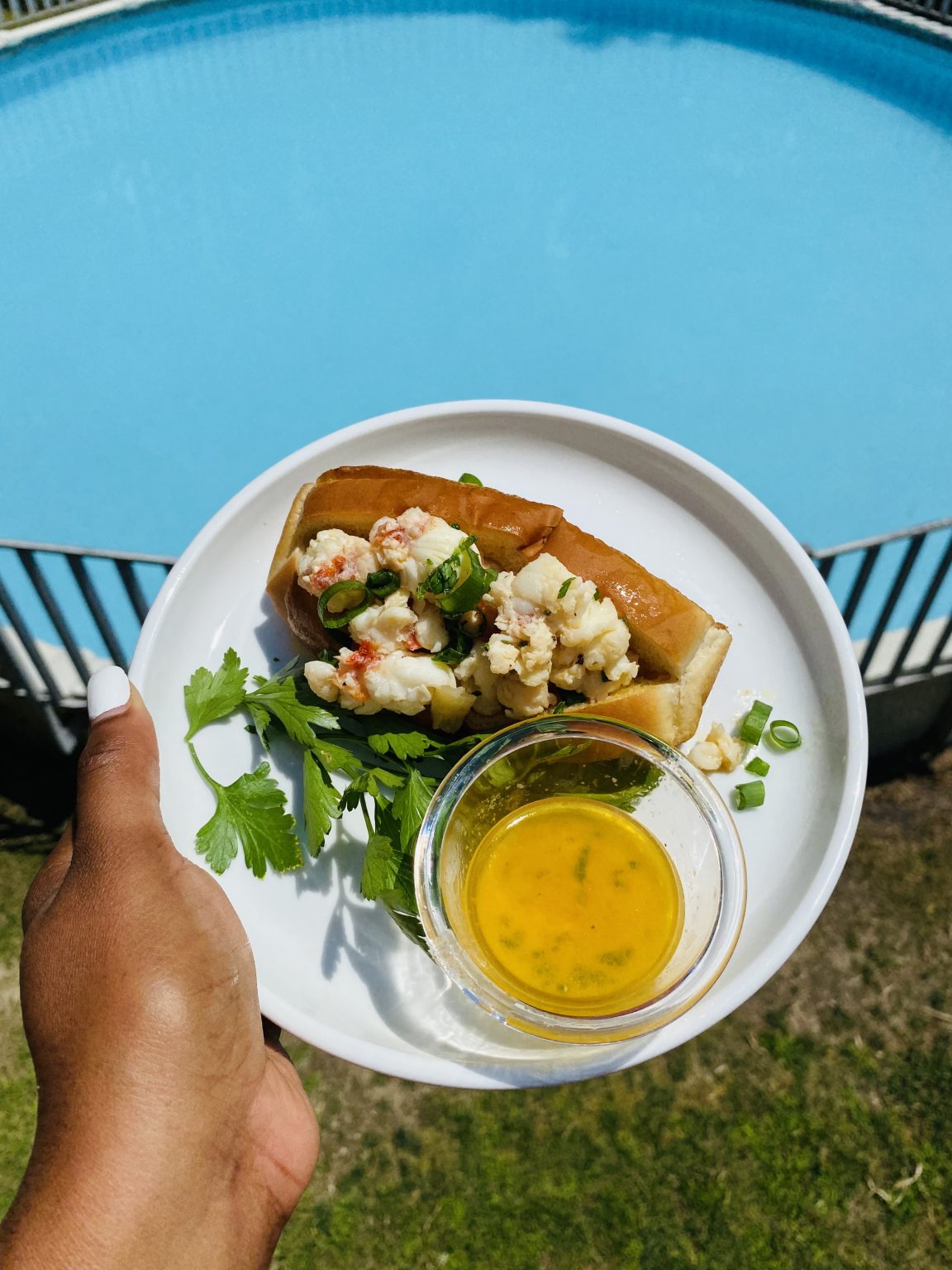 Lemon Tarragon Butter Lobster Roll Asili Glam