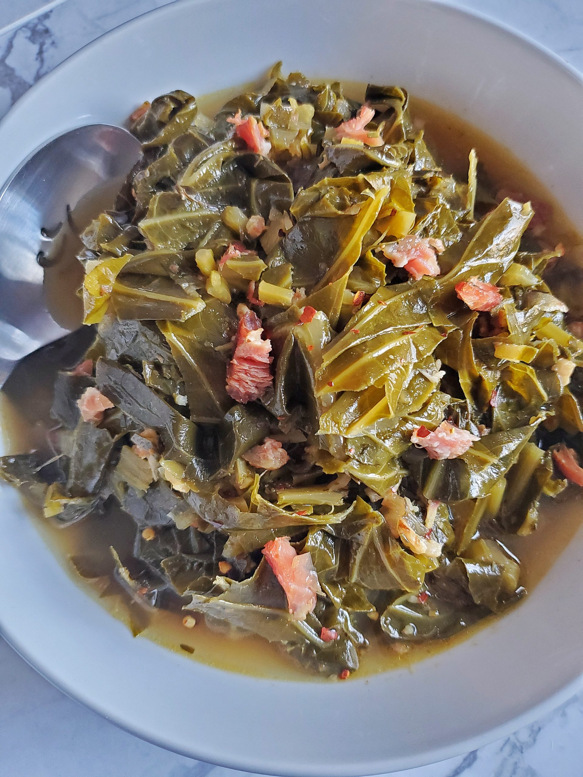 Southern Style Slow Cooked Collard Greens