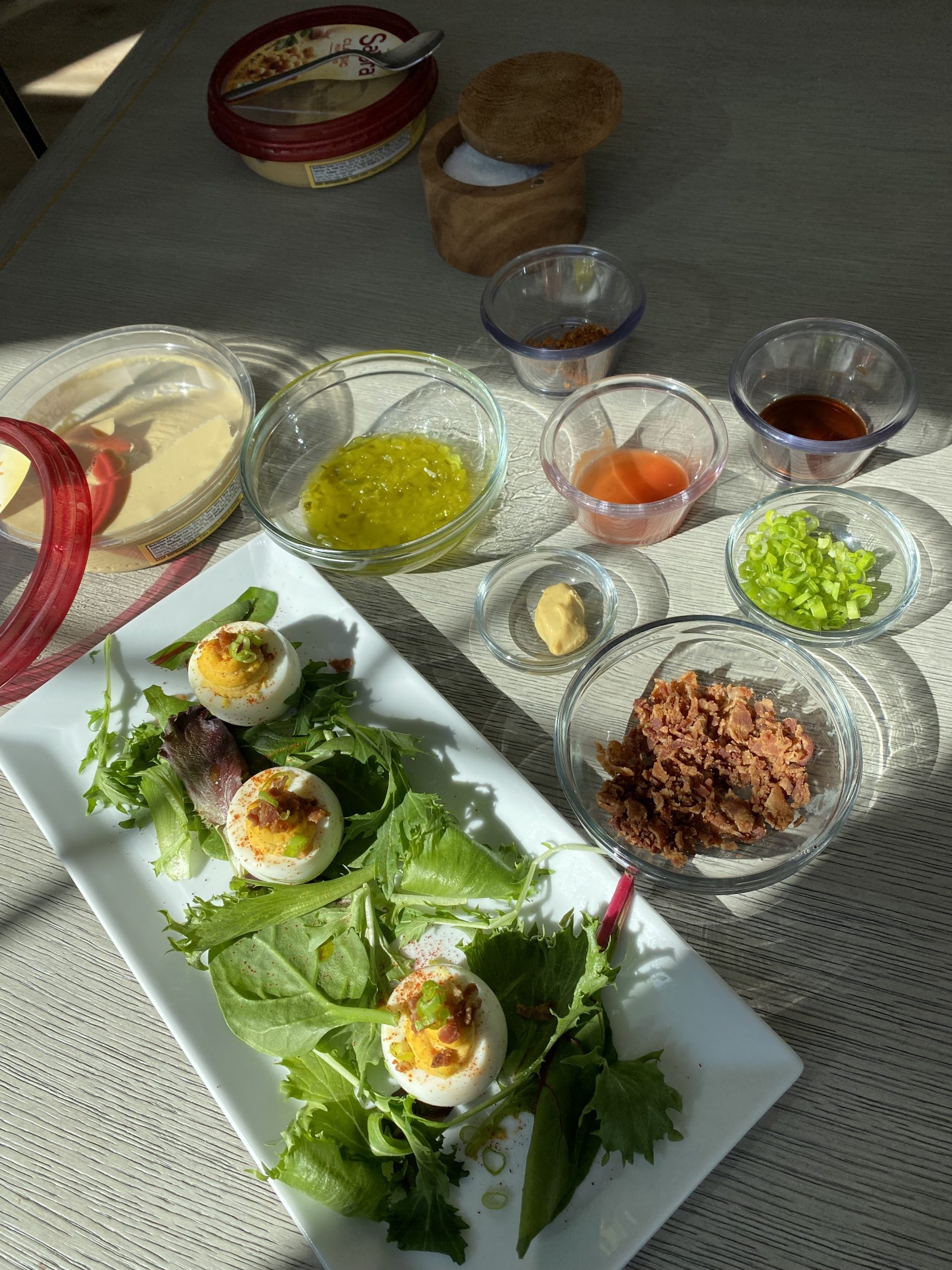 Hummus Deviled Eggs